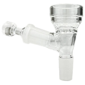 MiniNail Flower Wand Glass Bowl with Pass-Through Carb